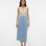 Jeans suknja na preklop