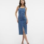 Jeans haljina na bretele brenda Vero Moda