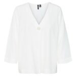 Bluza s gumbom brenda Vero Moda 52% Recycled Polyester, 43% Polyester, 5% Elastane
