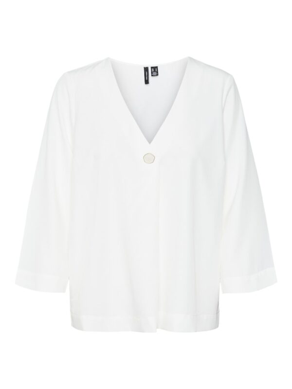 Bluza s gumbom brenda Vero Moda 52% Recycled Polyester, 43% Polyester, 5% Elastane