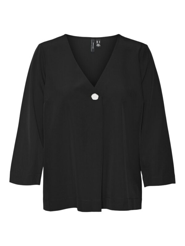 Bluza s gumbom brenda Vero Moda 52% Recycled Polyester, 43% Polyester, 5% Elastane