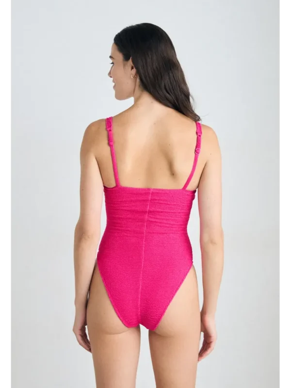 Wavy jednodjelni pink kupaći - Slika 3