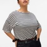 Majica na pruge Curve