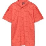 Košulja od rupičastog pamuka Curve