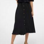 Široka suknja s dugmadi