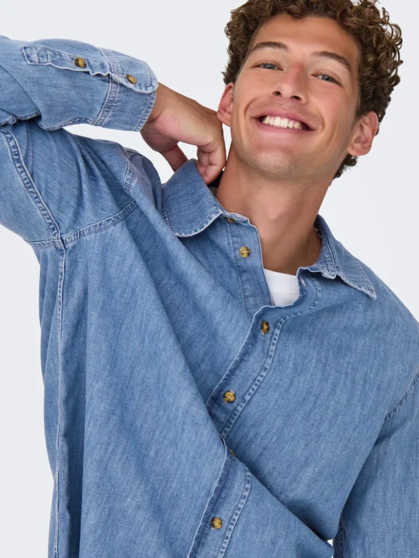 Muška jeans košulja - Slika 1