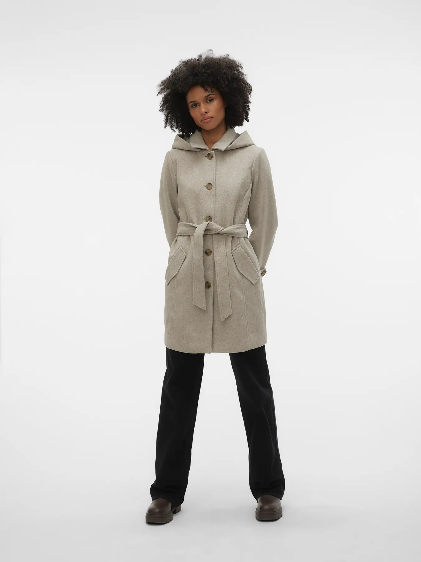 04BpKDm5QZilj_003 Kratki kaput s kapuljačom Vero Moda - Slika 1