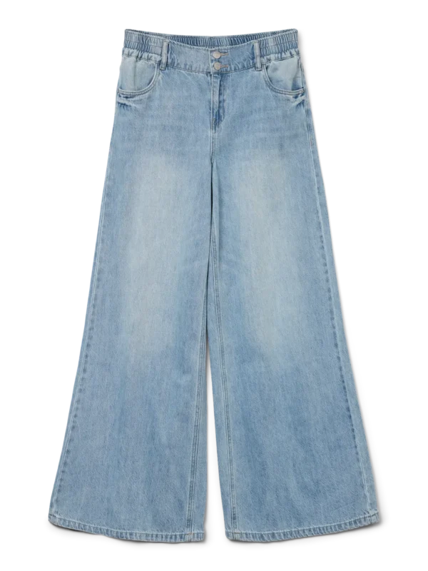 Široki jeans s gumom u struku - Slika 2
