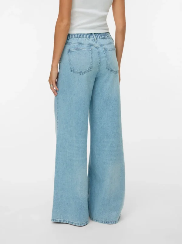 Široki jeans s gumom u struku - Slika 4