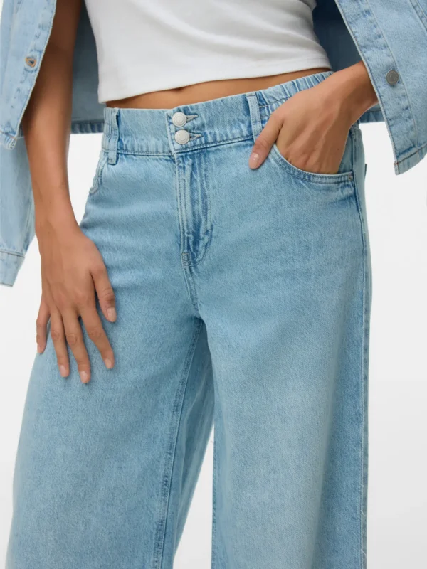 Široki jeans s gumom u struku - Slika 5