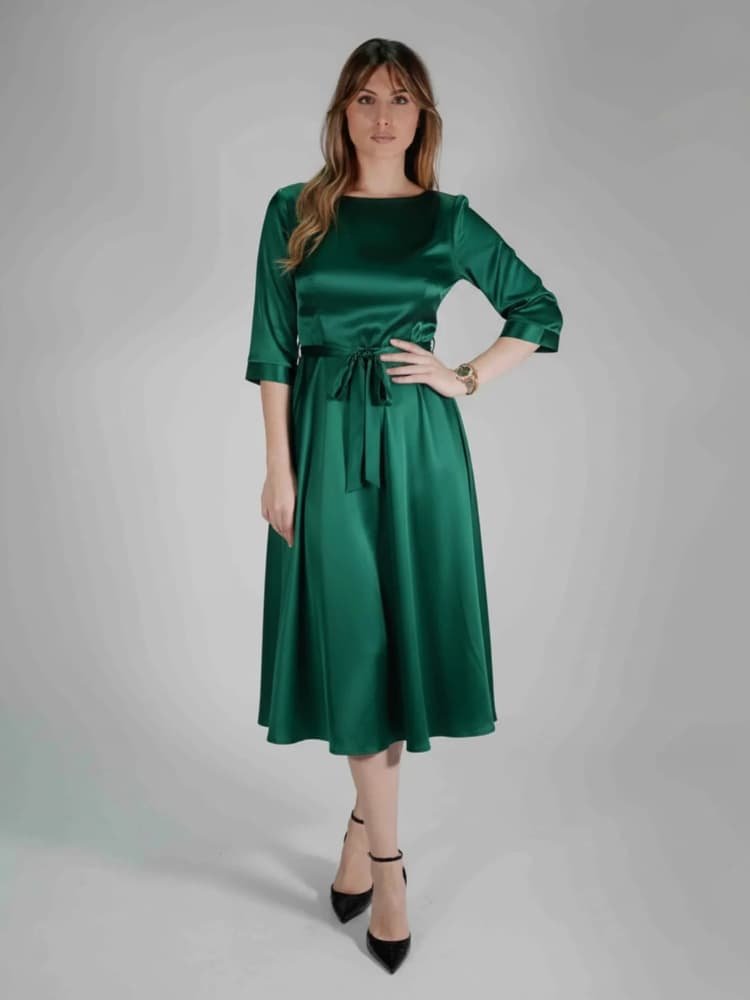 Web shop dimenzije - 2025-12-23T150223.948 Satenska midi haljina - Slika 1