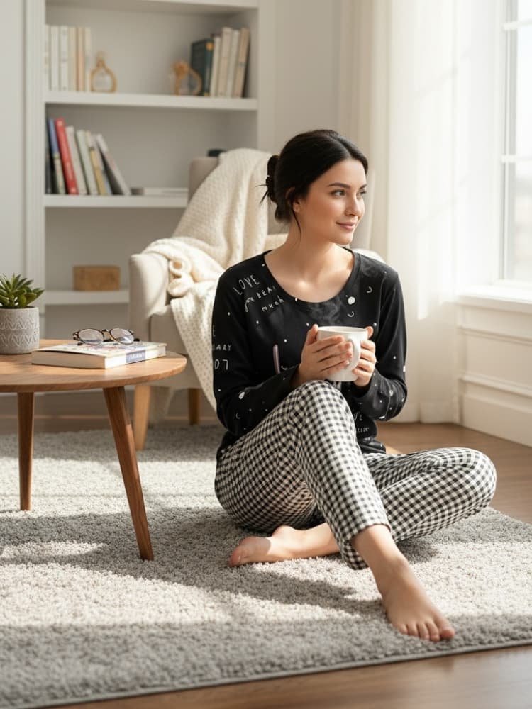 Web shop dimenzije (22) Pidžama s uzorkom - Slika 1